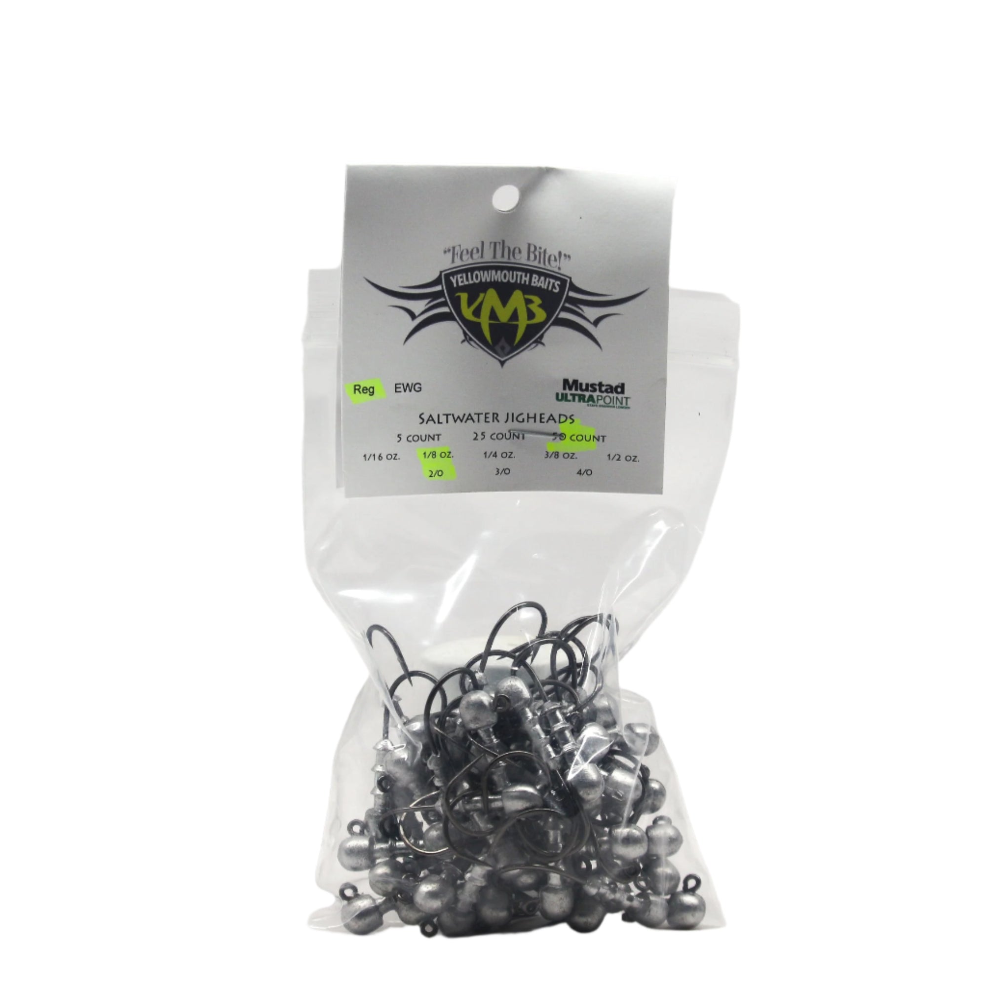 Yellowmouth Jigheads- 1/8 oz