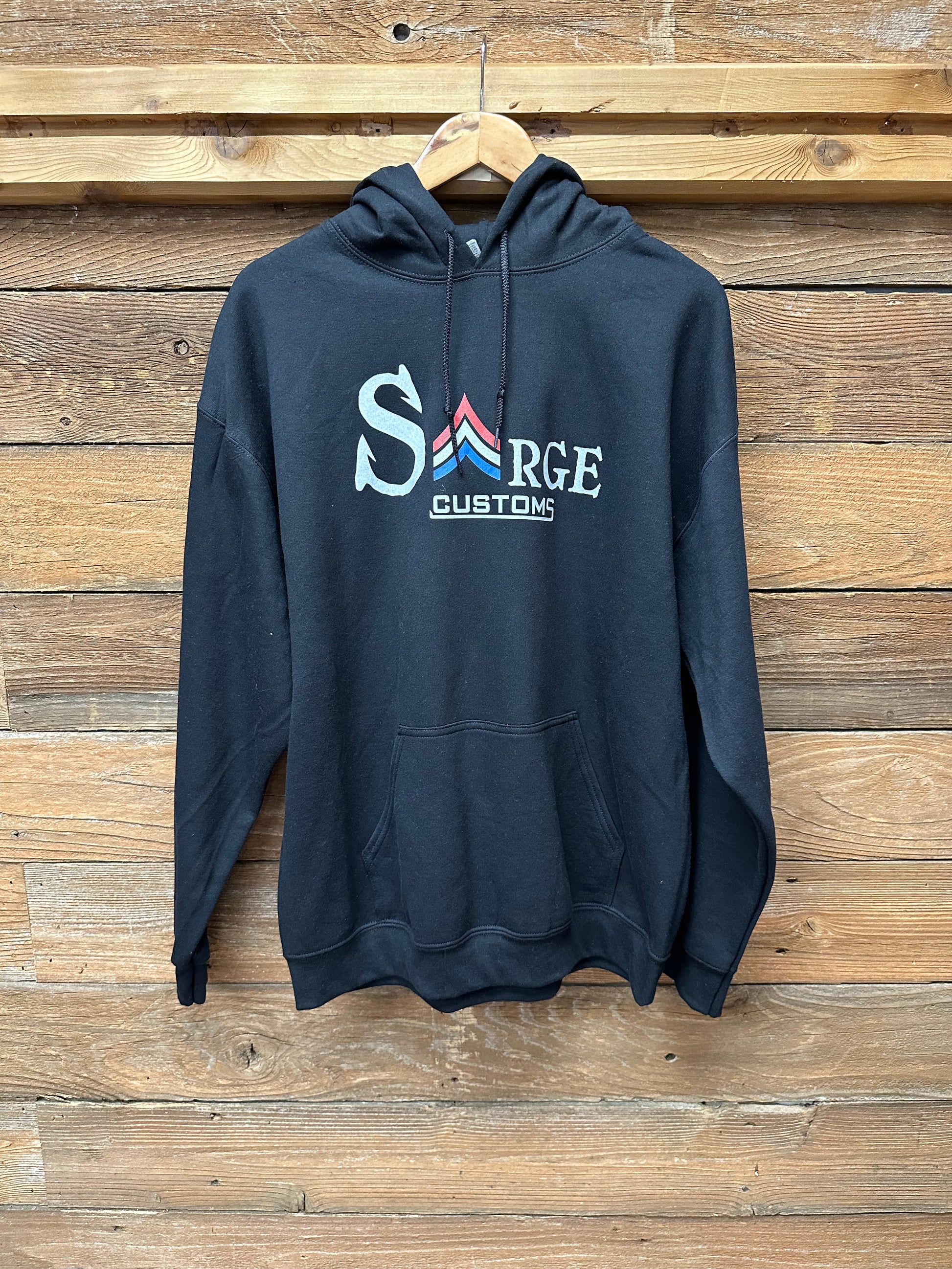 Traditional Logo Sweatshirt Hoodie – Sarge Custom Rods