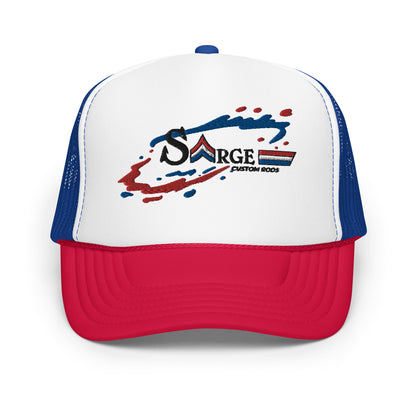 Sarge Custom Rods Racing Foam trucker hat