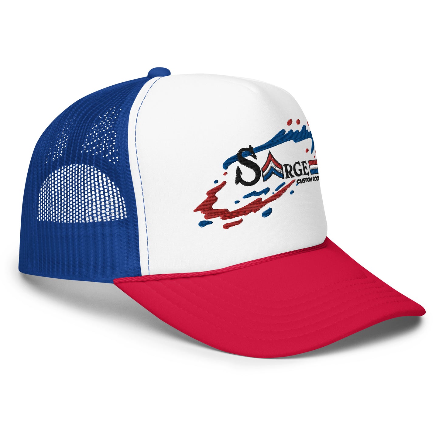 Sarge Custom Rods Racing Foam trucker hat